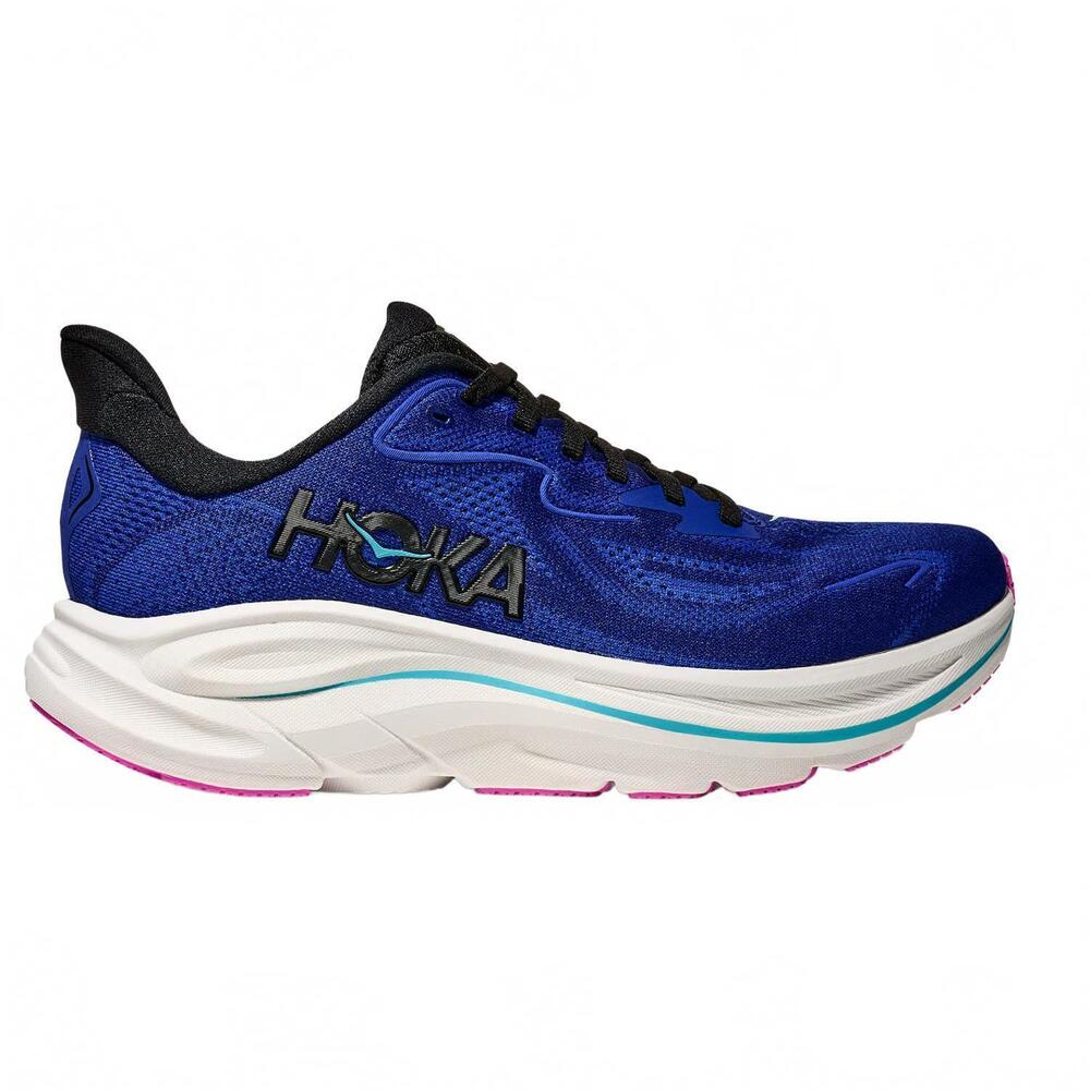 NEW HOKA women's clifton 10 running shoes in night sky / ultramarine